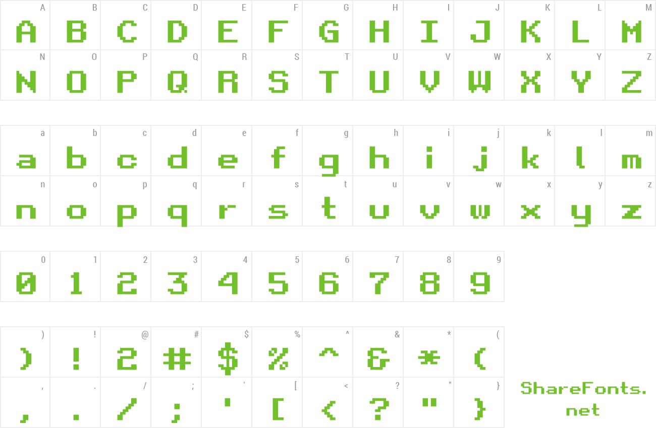 Font Retro Gaming preview